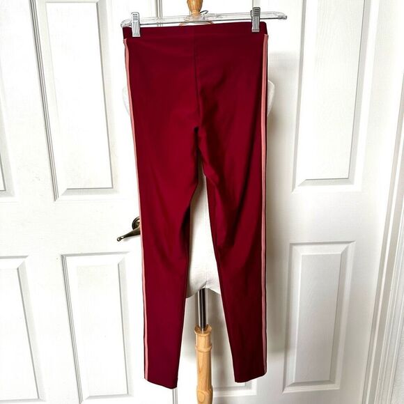 Nike burgundy pants with pink side stripe - Picture 2 of 8